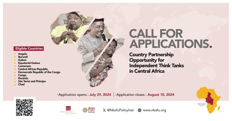 Call for Applications : Country Partnership Opportunity for Independent Think Tanks in Central Africa