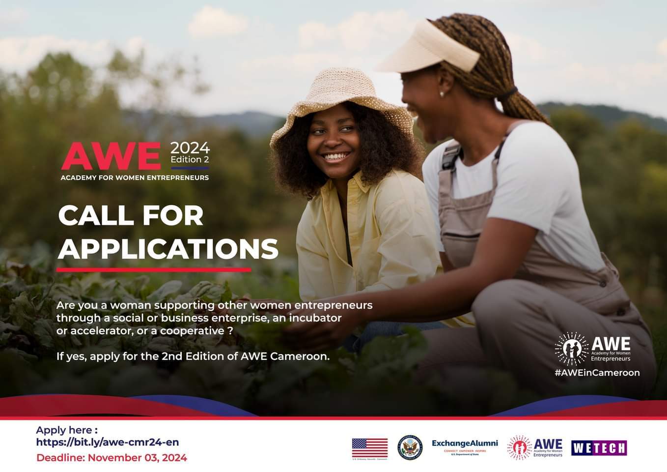 Call for Applications: AWE Cameroon 2024 (Academy for Women Entrepreneurs)