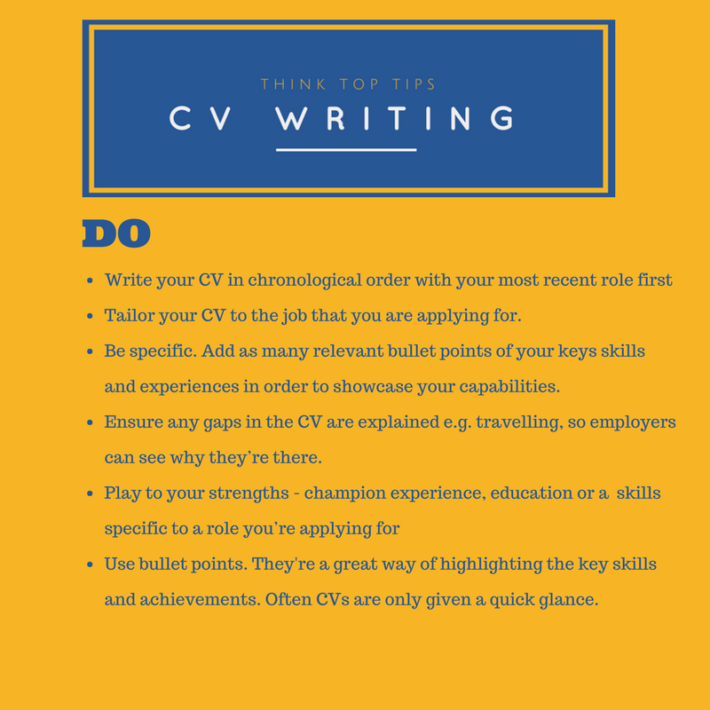 Tips for impressive CVs