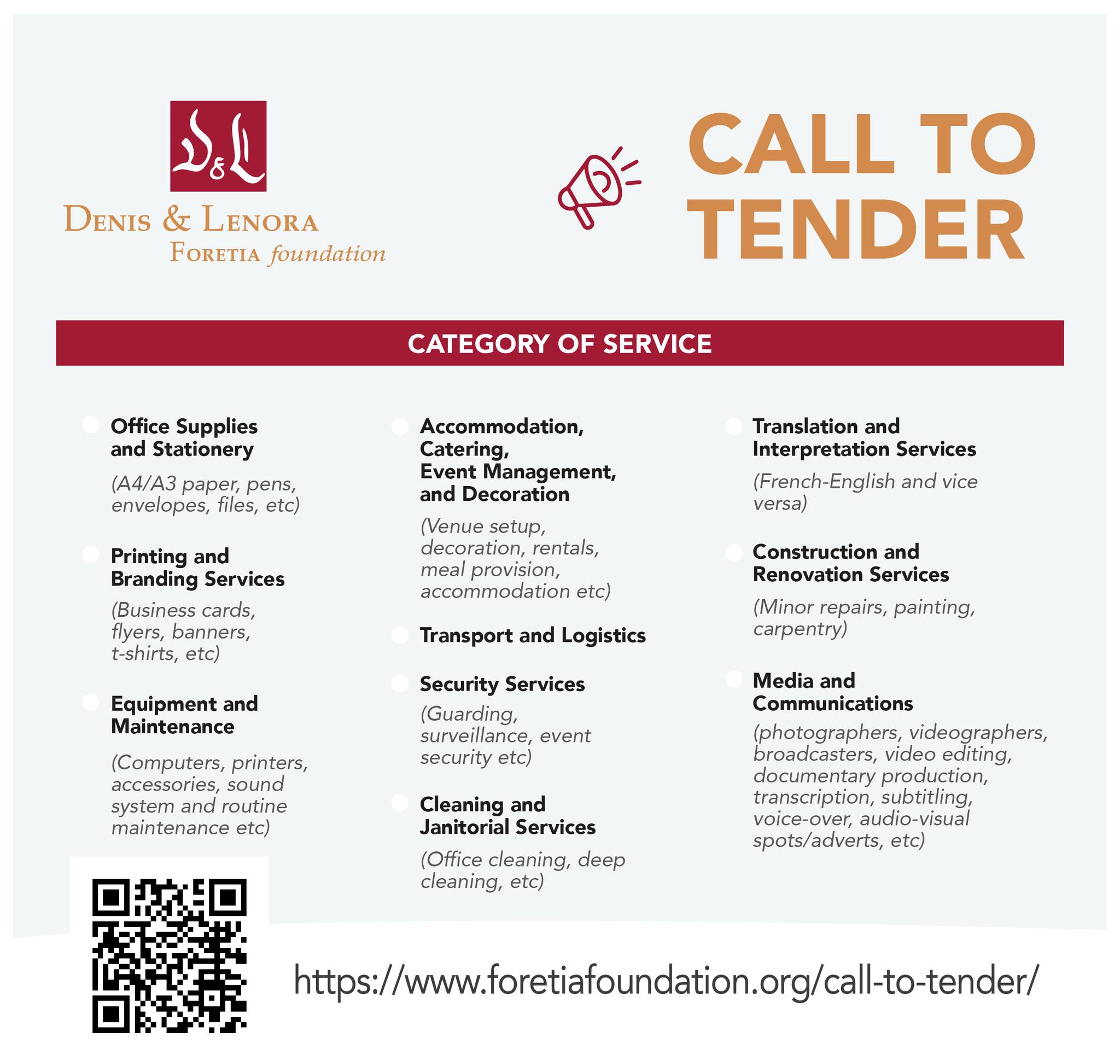 Call to Tender